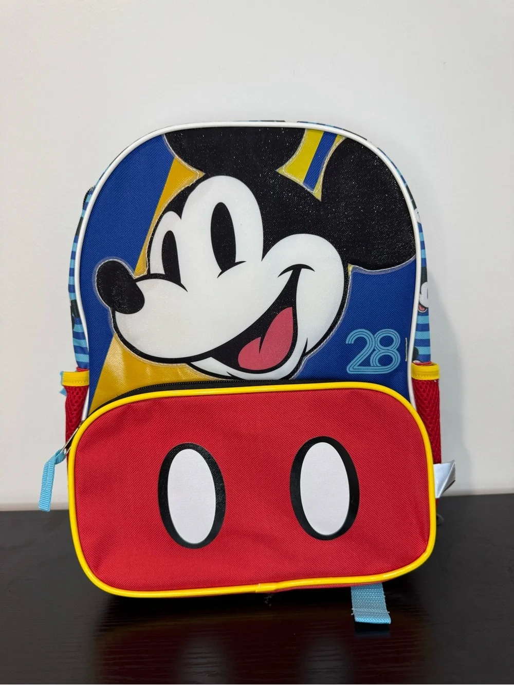 Disney Kids Mickey Mouse 14” Backpack - Red/Blue/Yellow NWT